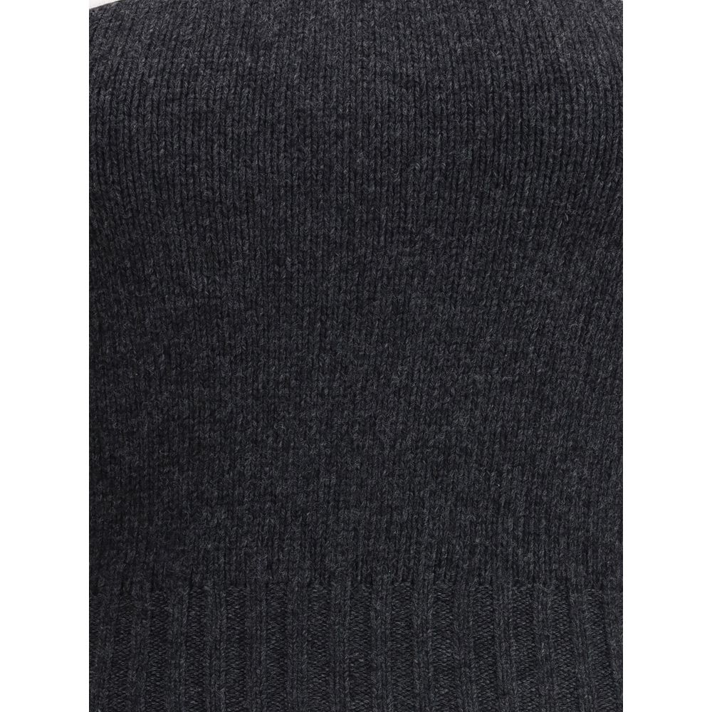 Gray Fleece Wool Top - TIZZIL