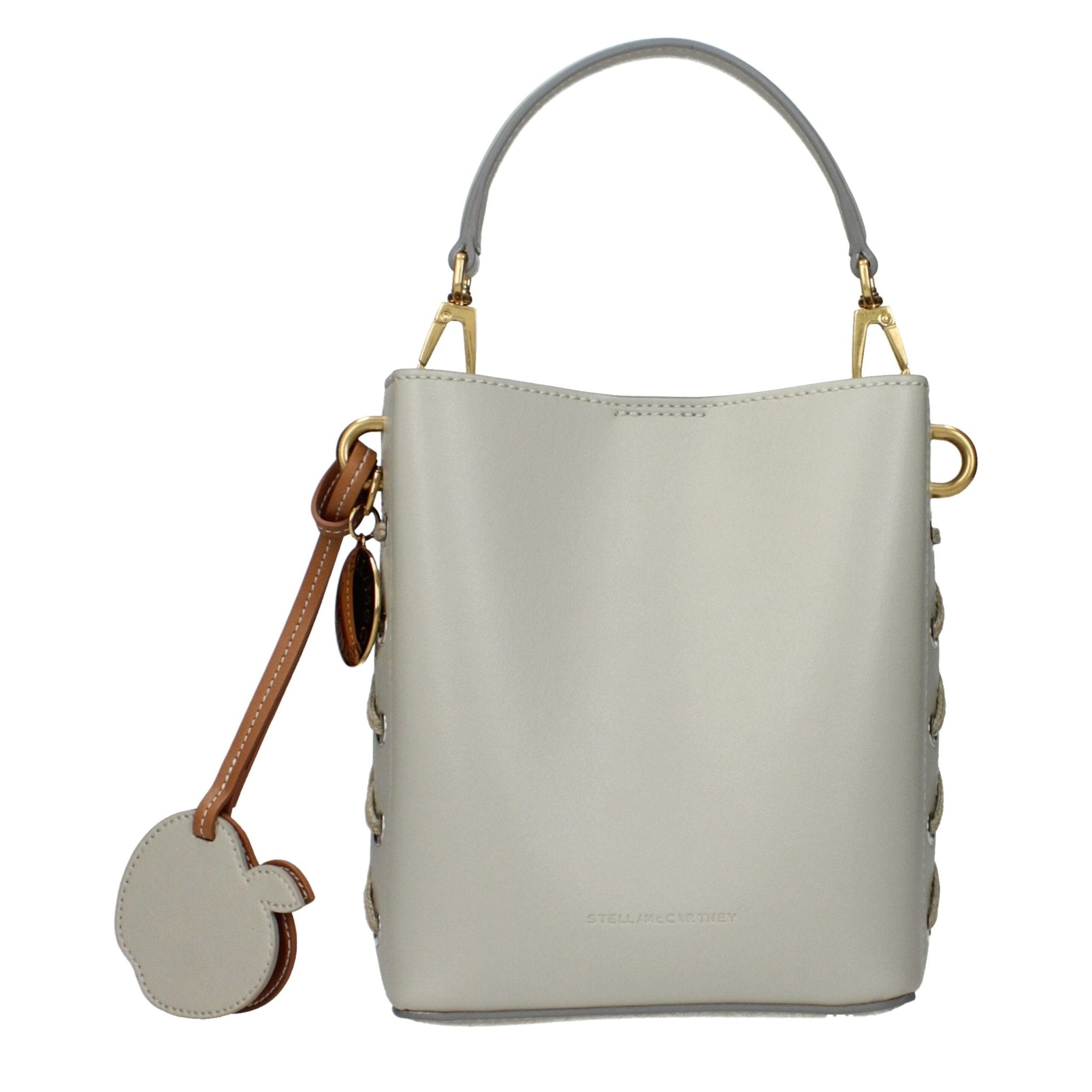 Gray Leather Handbag - TIZZIL