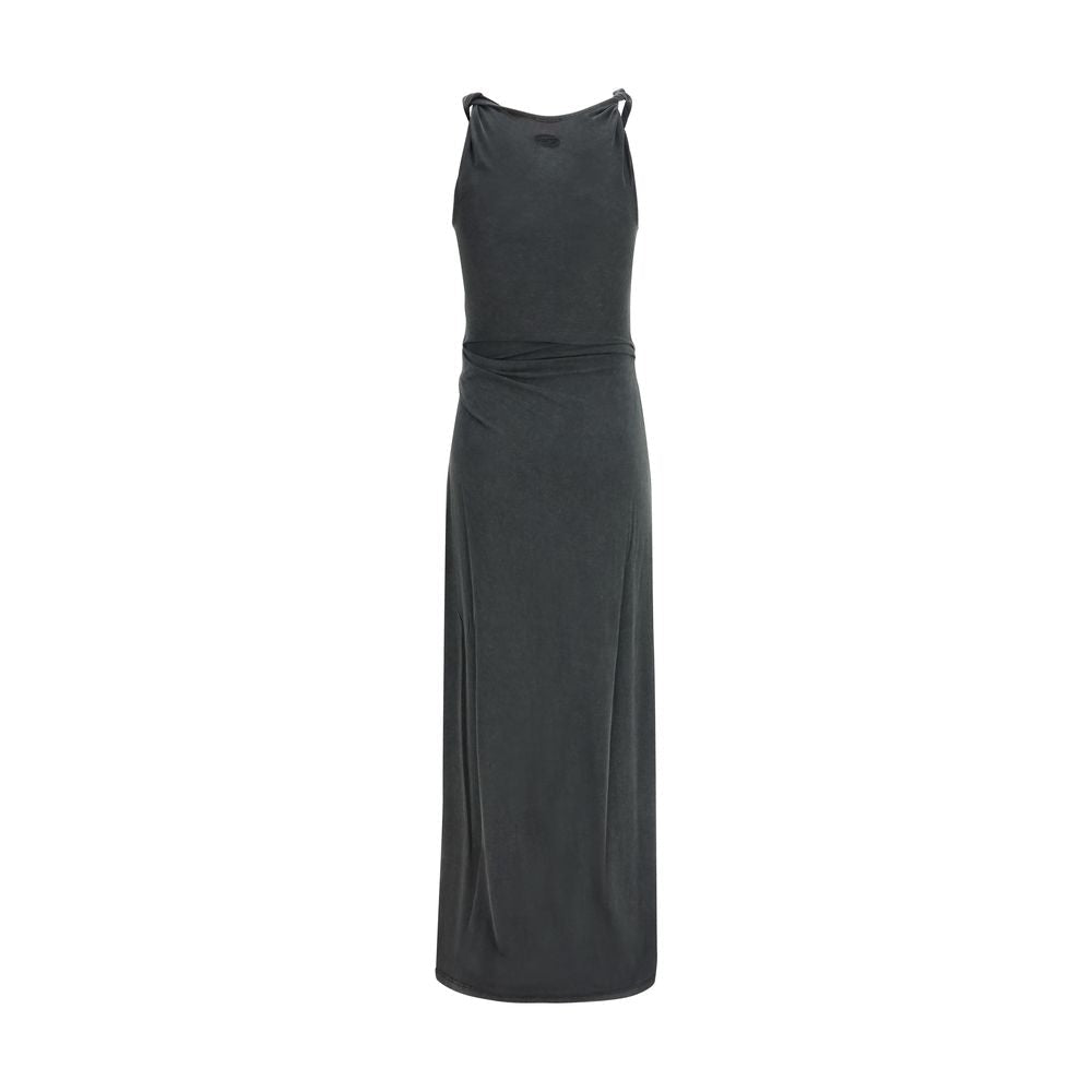 Gray Modal Casual Dress - TIZZIL