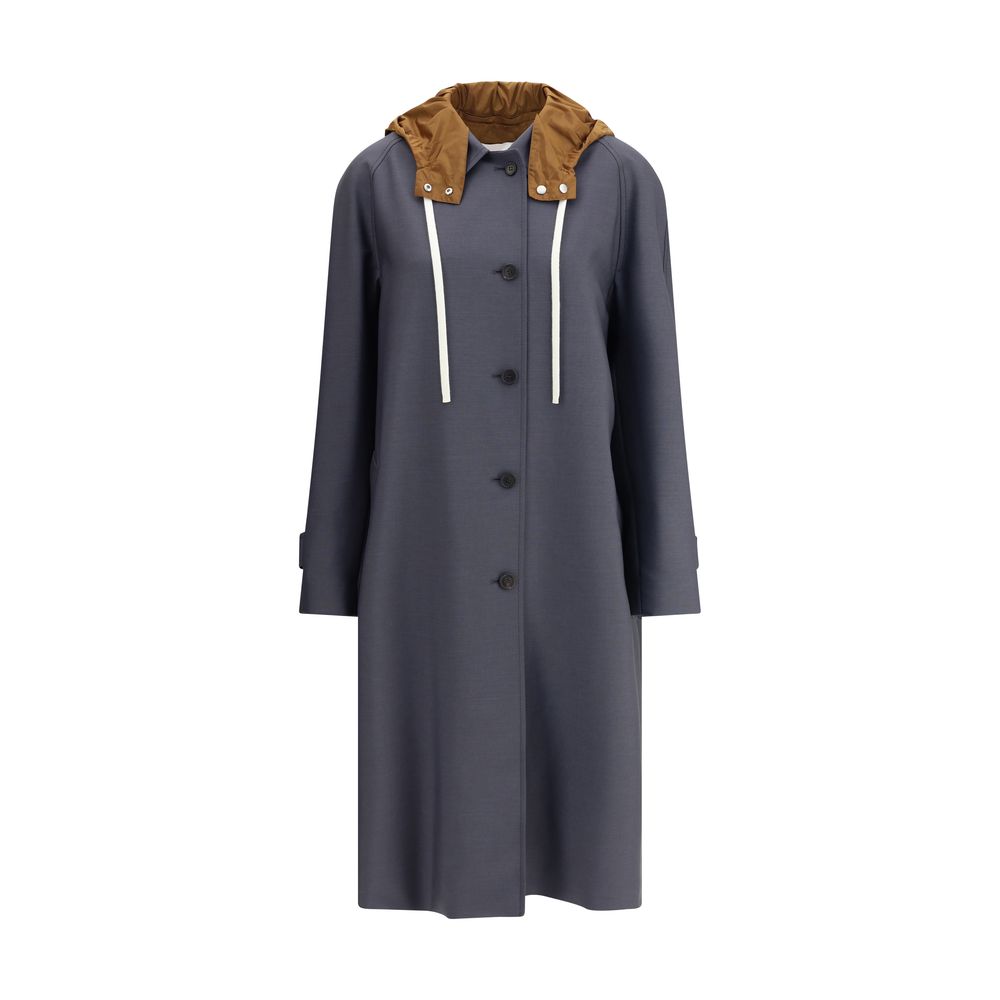 Gray Mohair Coat - TIZZIL