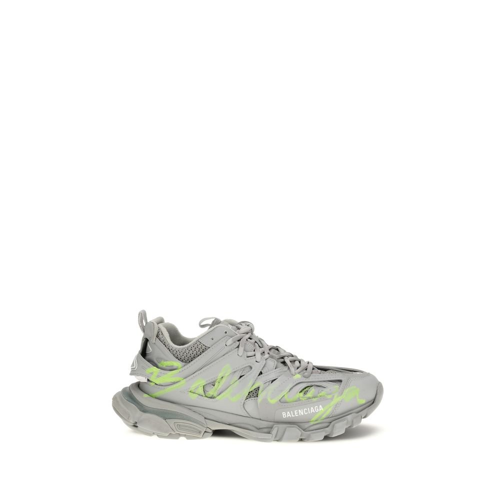 Gray Polyester Athletic Sneakers - TIZZIL
