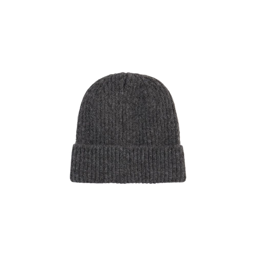 Gray Polyester Beanie - TIZZIL