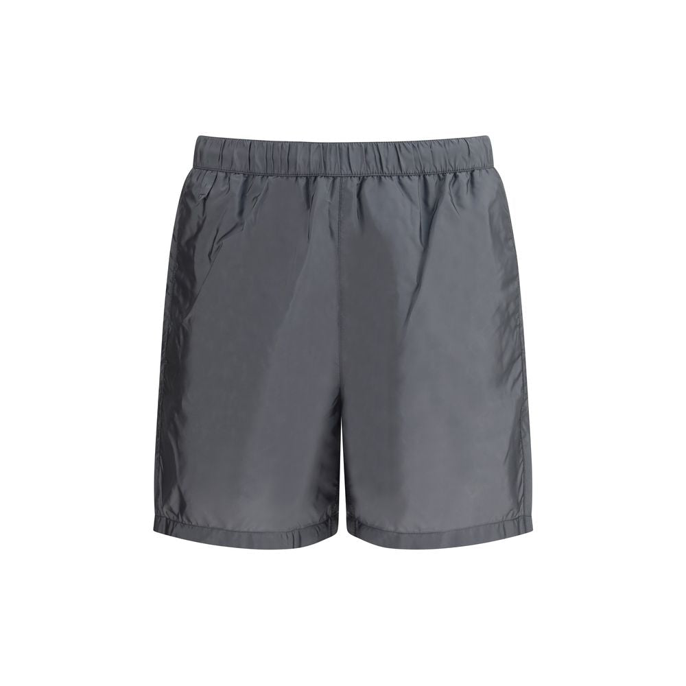 Gray Recycled Polyamide Short And Mini Shorts - TIZZIL