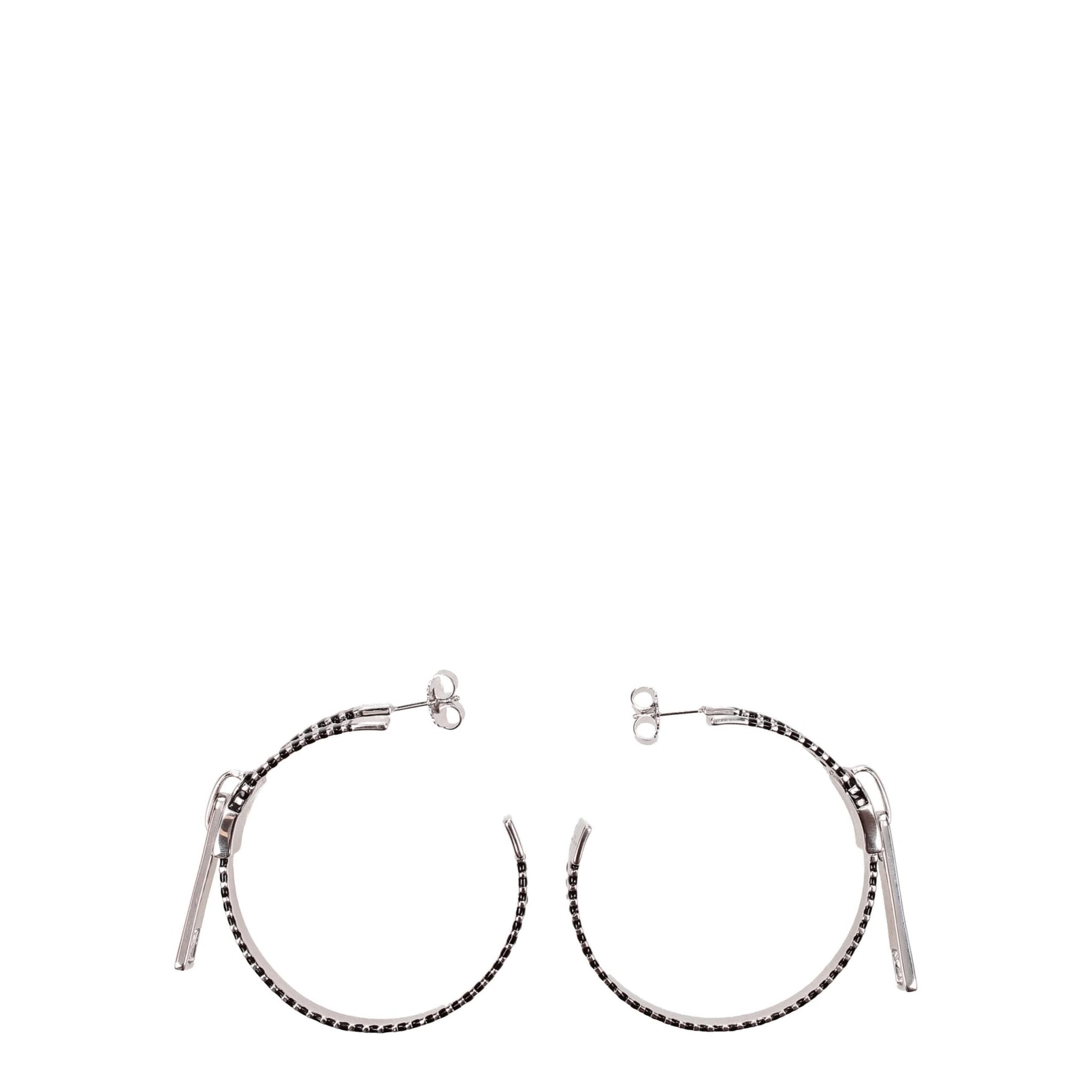 Gray Silver Earrings - TIZZIL