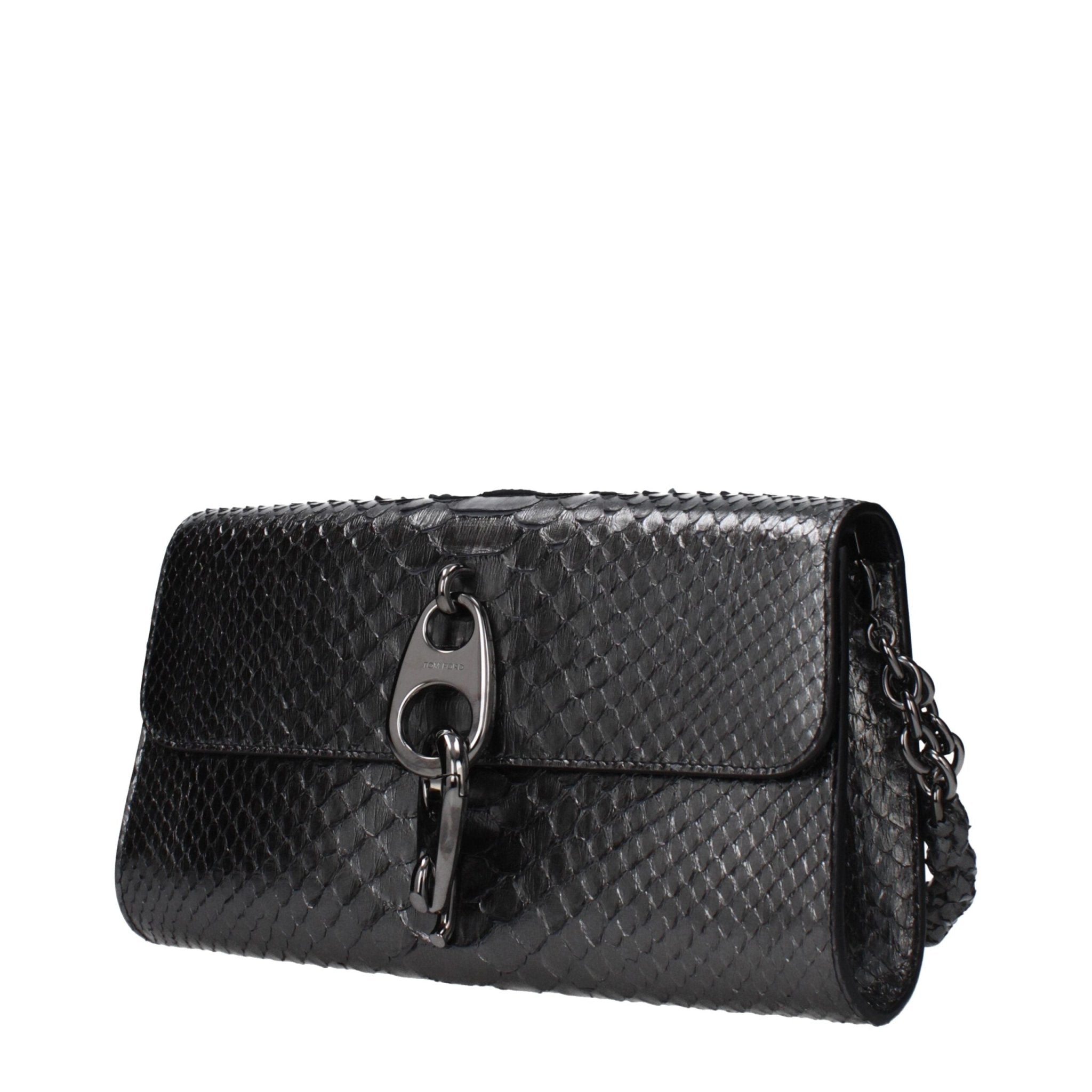 Gray Skin Clutch Bag - TIZZIL