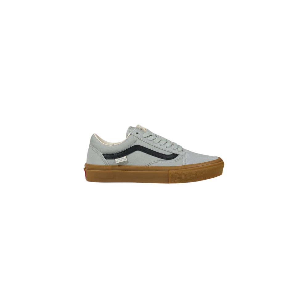 Gray Suede Leather Low Top Sneakers - TIZZIL