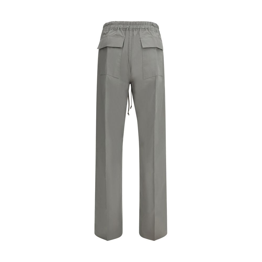 Gray Viscose Casual Pants - TIZZIL