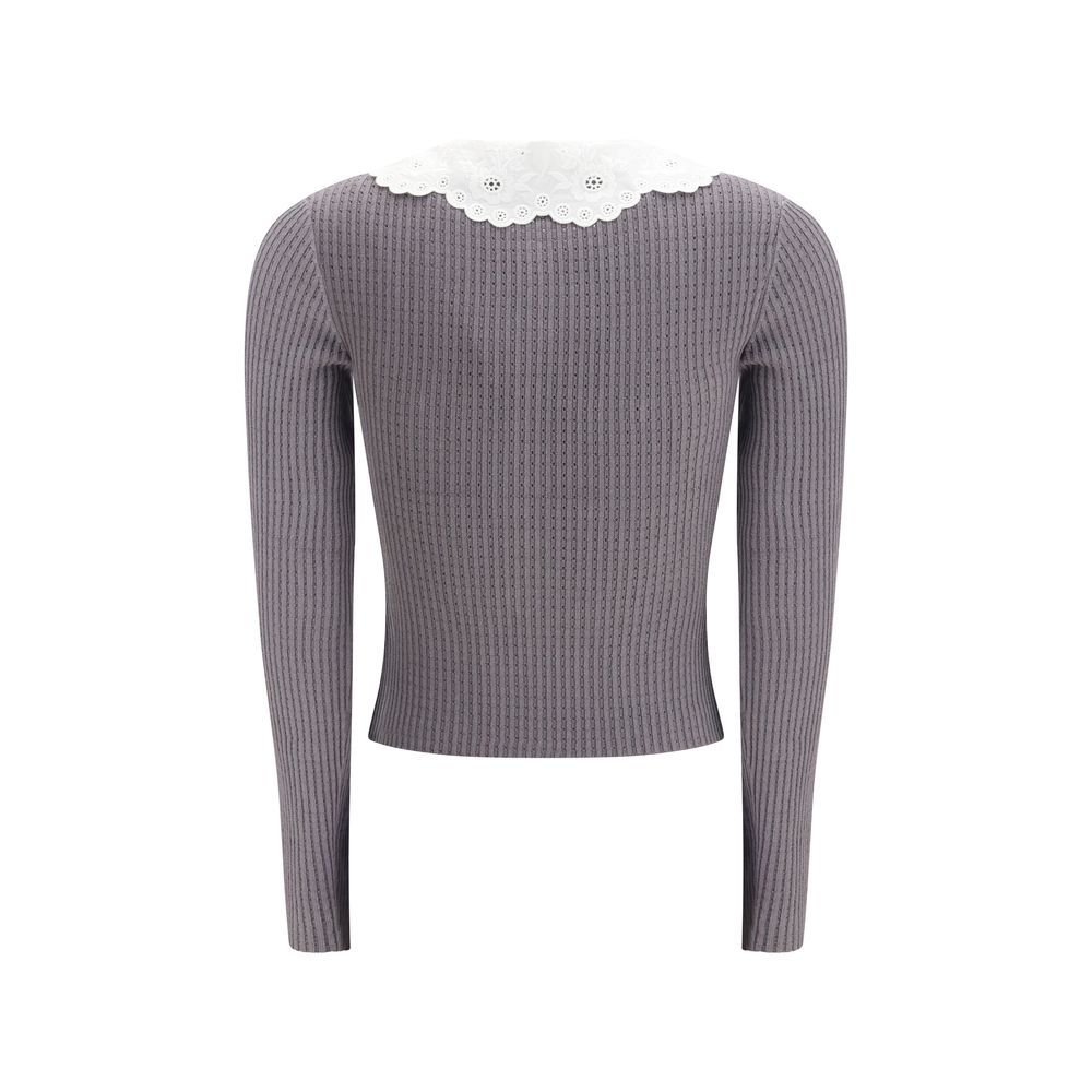 Gray Viscose Shirt - TIZZIL