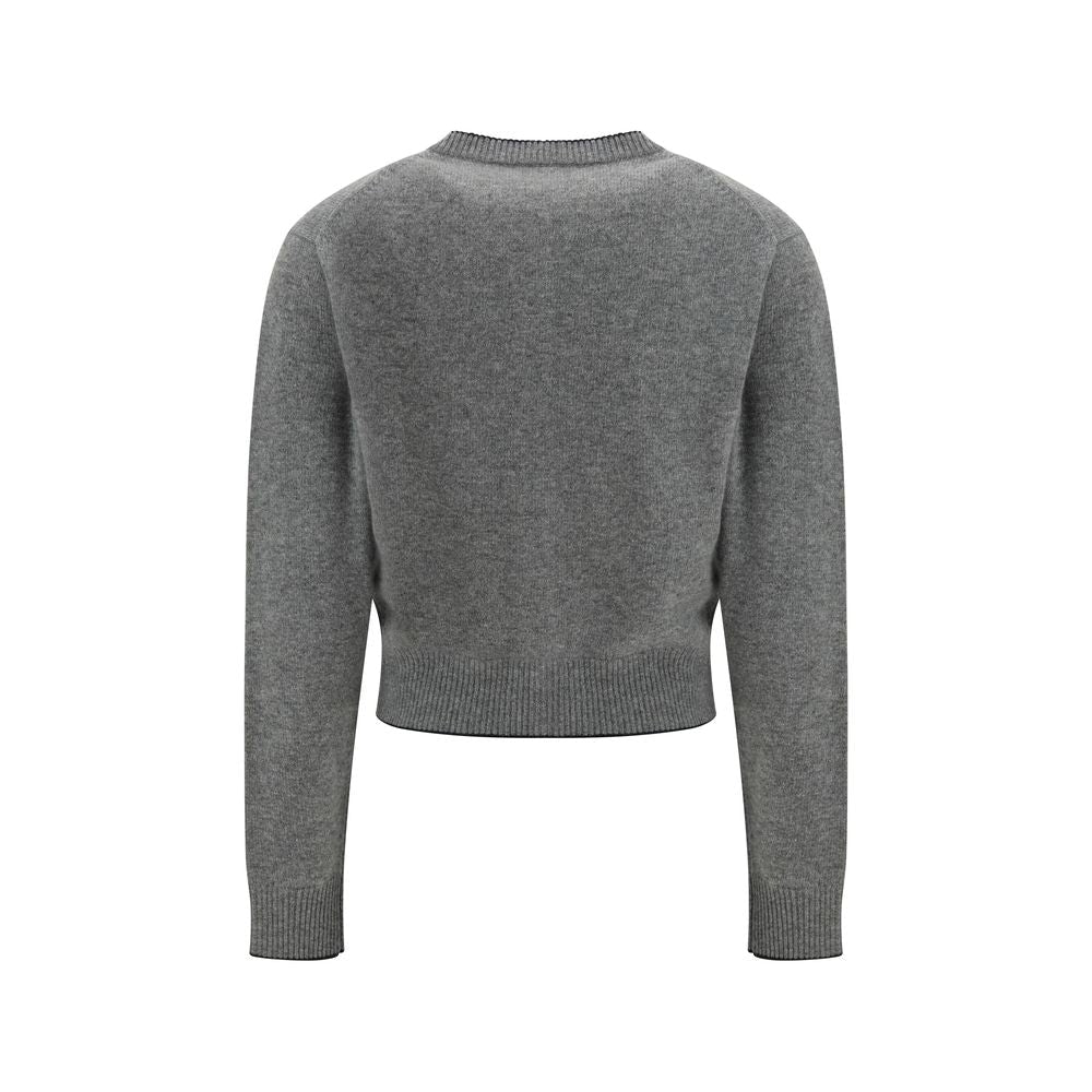 Gray Wool Cardigan - TIZZIL