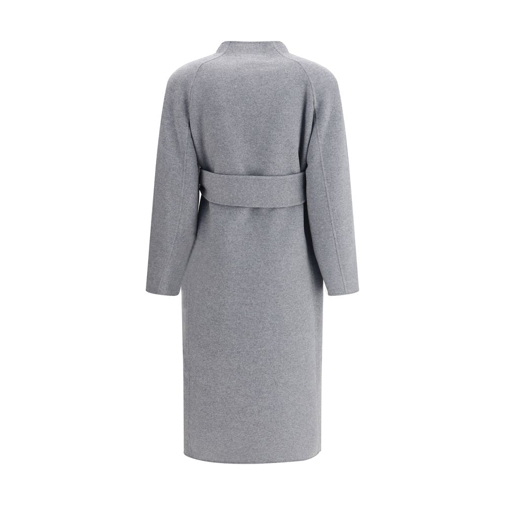 Gray Wool Coat - TIZZIL