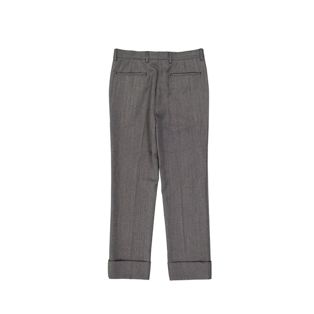 Gray Wool Dress Pants - TIZZIL