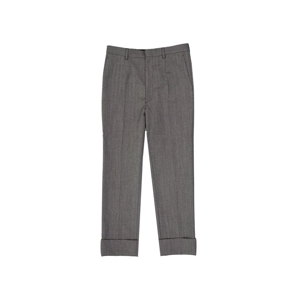 Gray Wool Dress Pants - TIZZIL