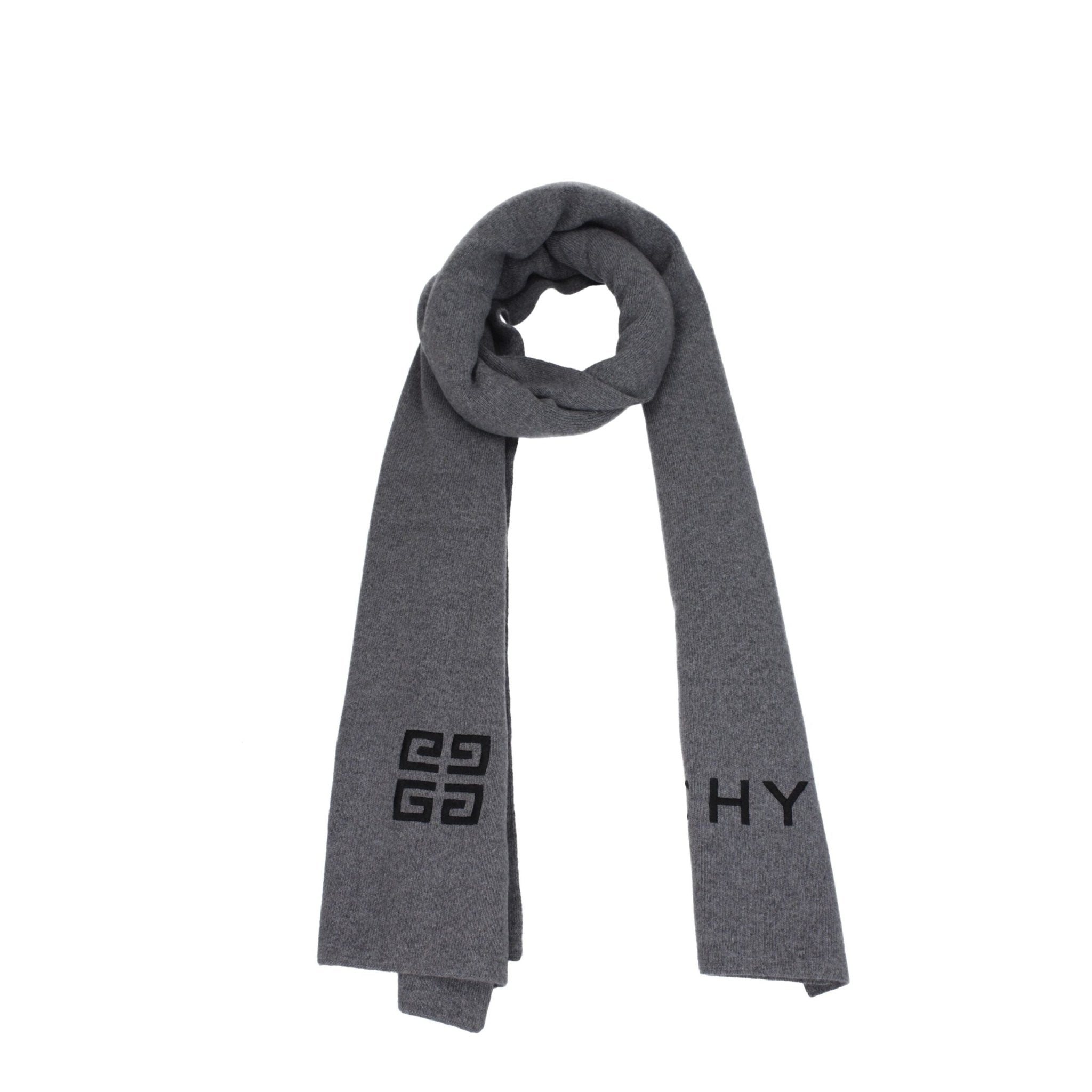 Gray Wool Scarf - TIZZIL
