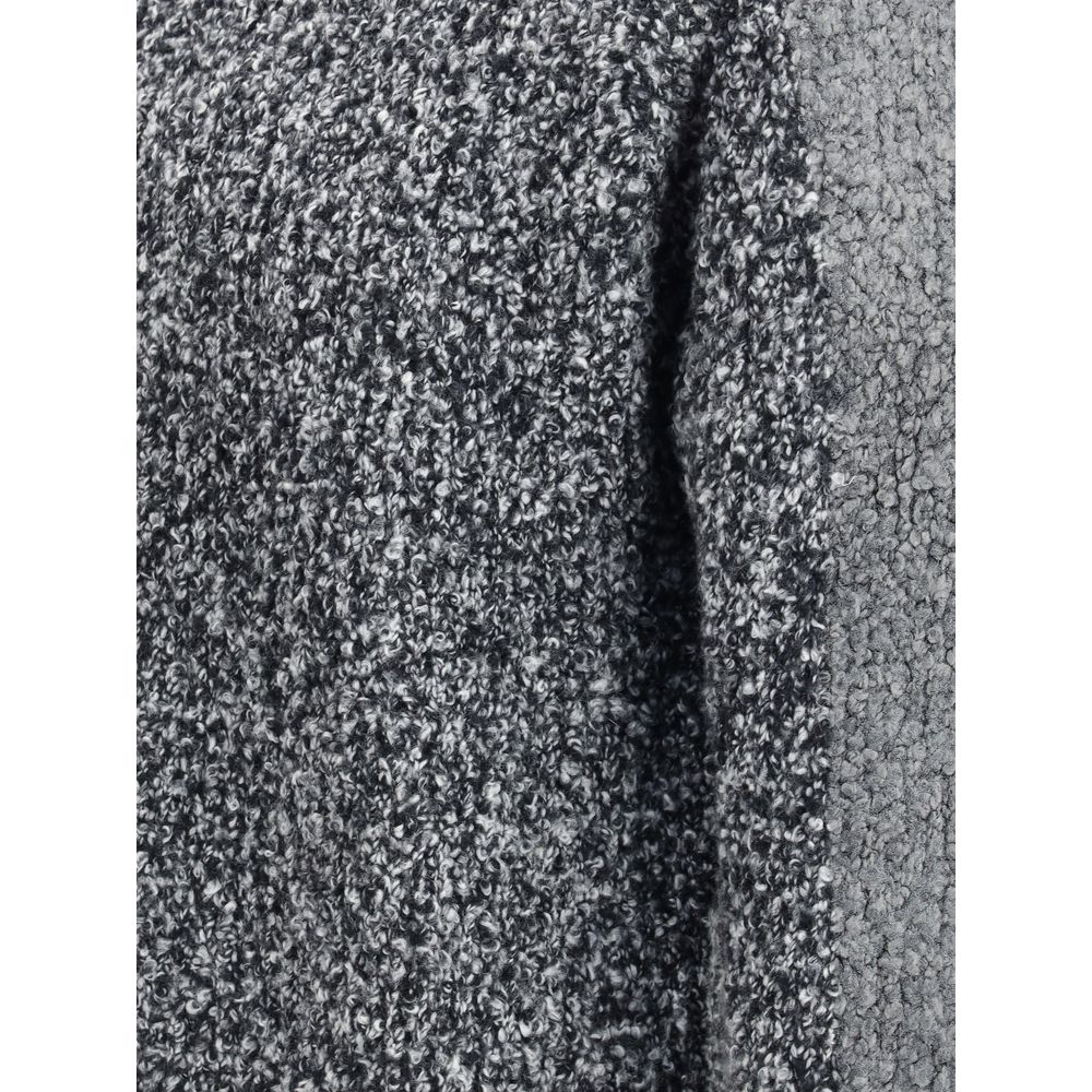 Gray Wool Sweater - TIZZIL