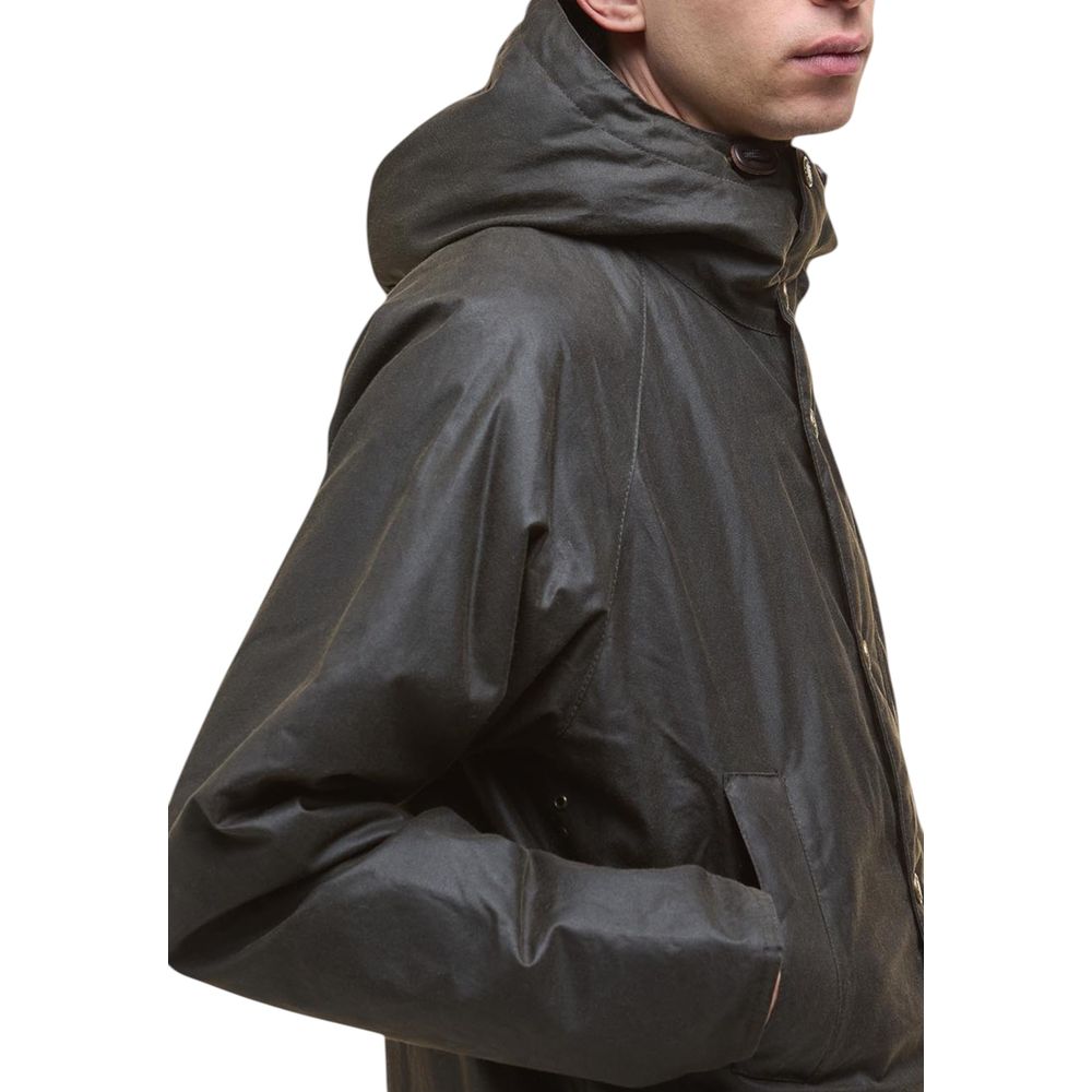 Green Cotton Parka - TIZZIL