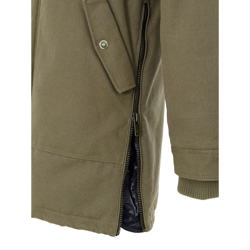 Green Cotton Parka - TIZZIL