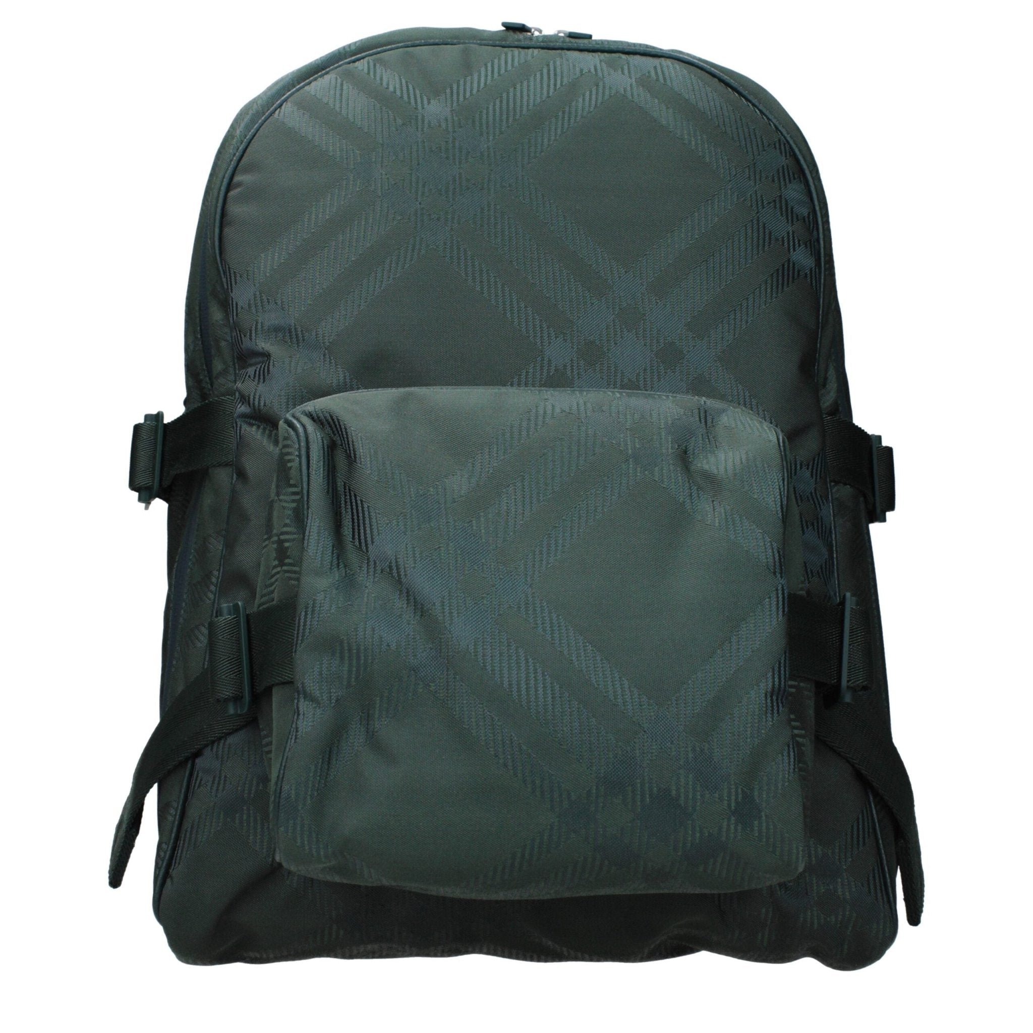 Green Fabric Backpack - TIZZIL