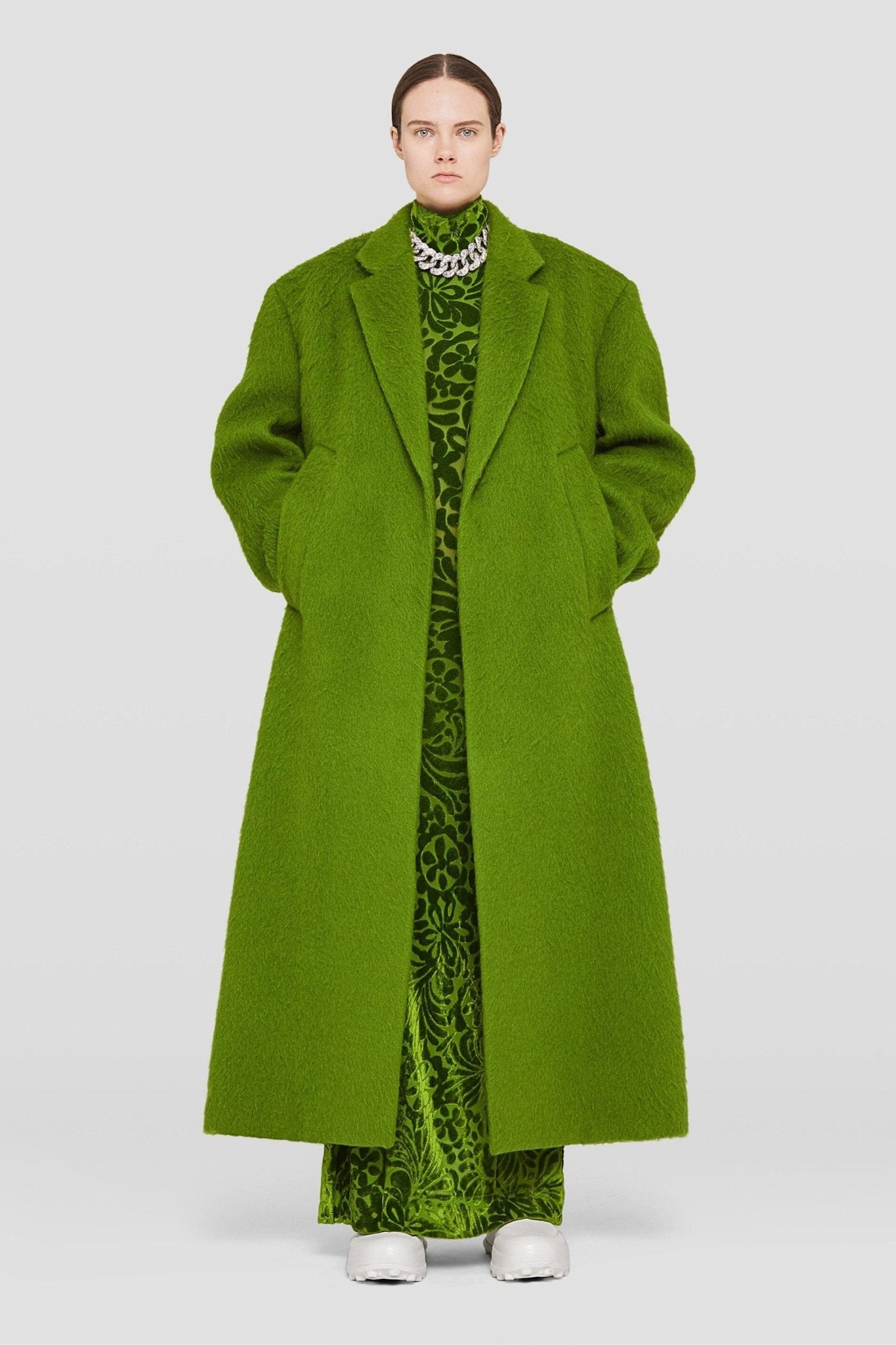 Green Fibres Casual Dress - TIZZIL