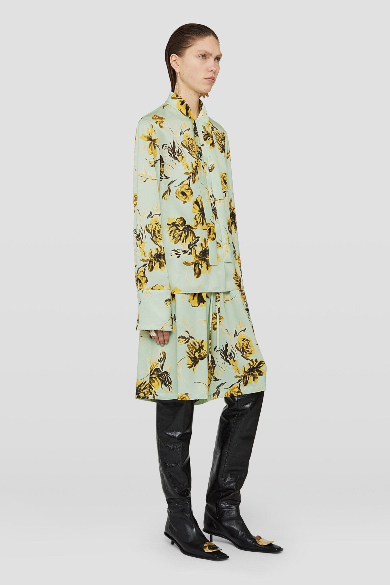 Green Fibres Long Skirt - TIZZIL