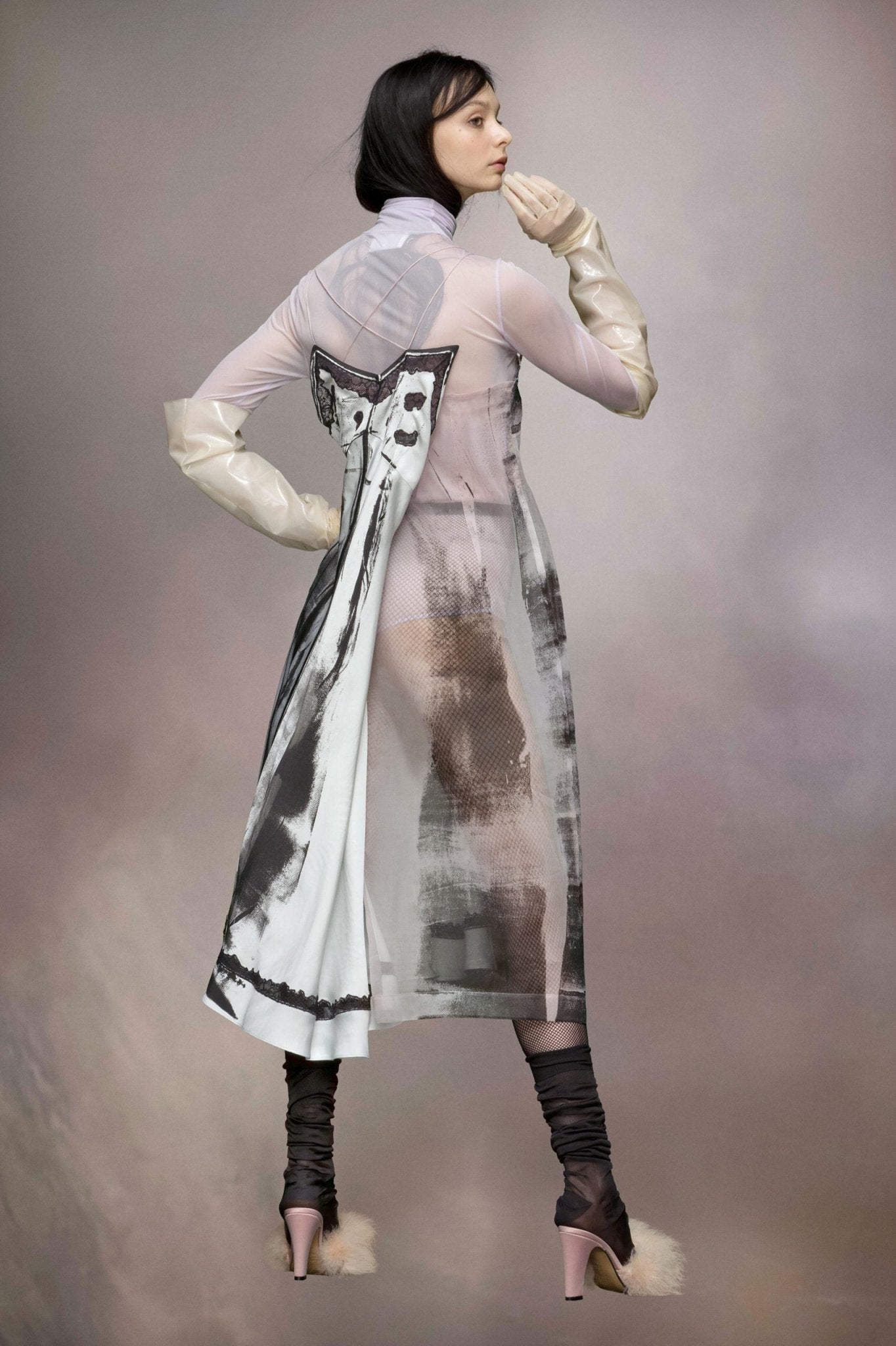 Green Fibres Midi Dress - TIZZIL