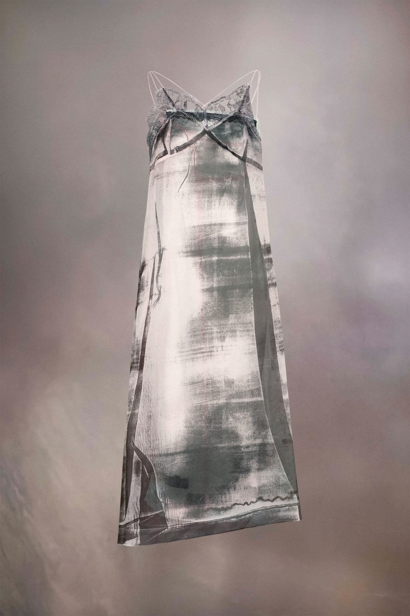 Green Fibres Midi Dress - TIZZIL