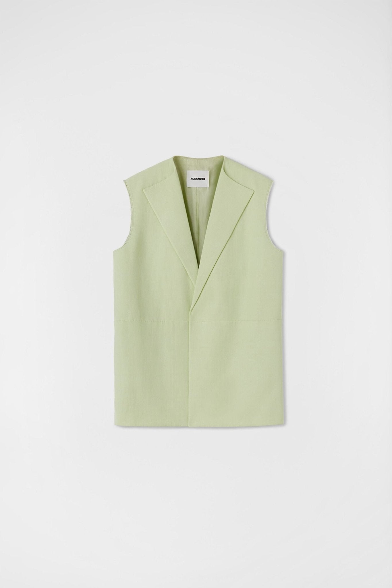 Green Fibres Sleveless Jacket - TIZZIL