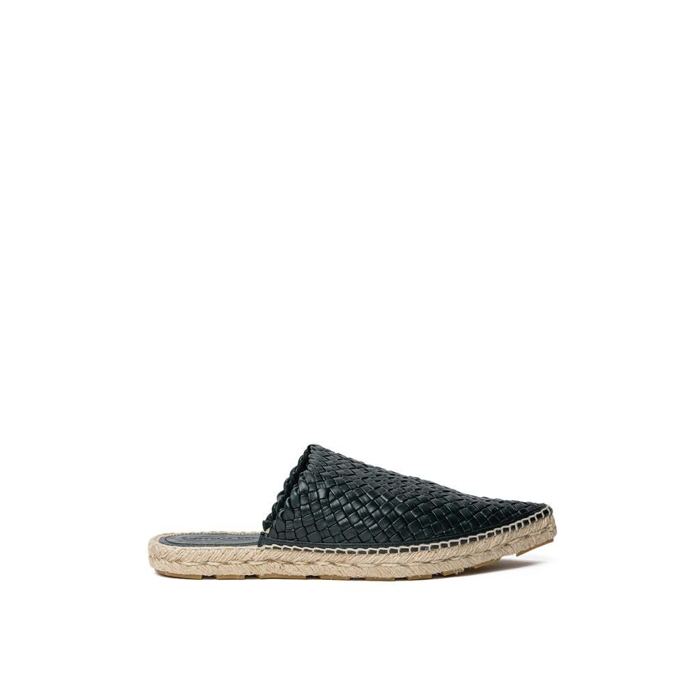 Green Leather Espadrilles - TIZZIL