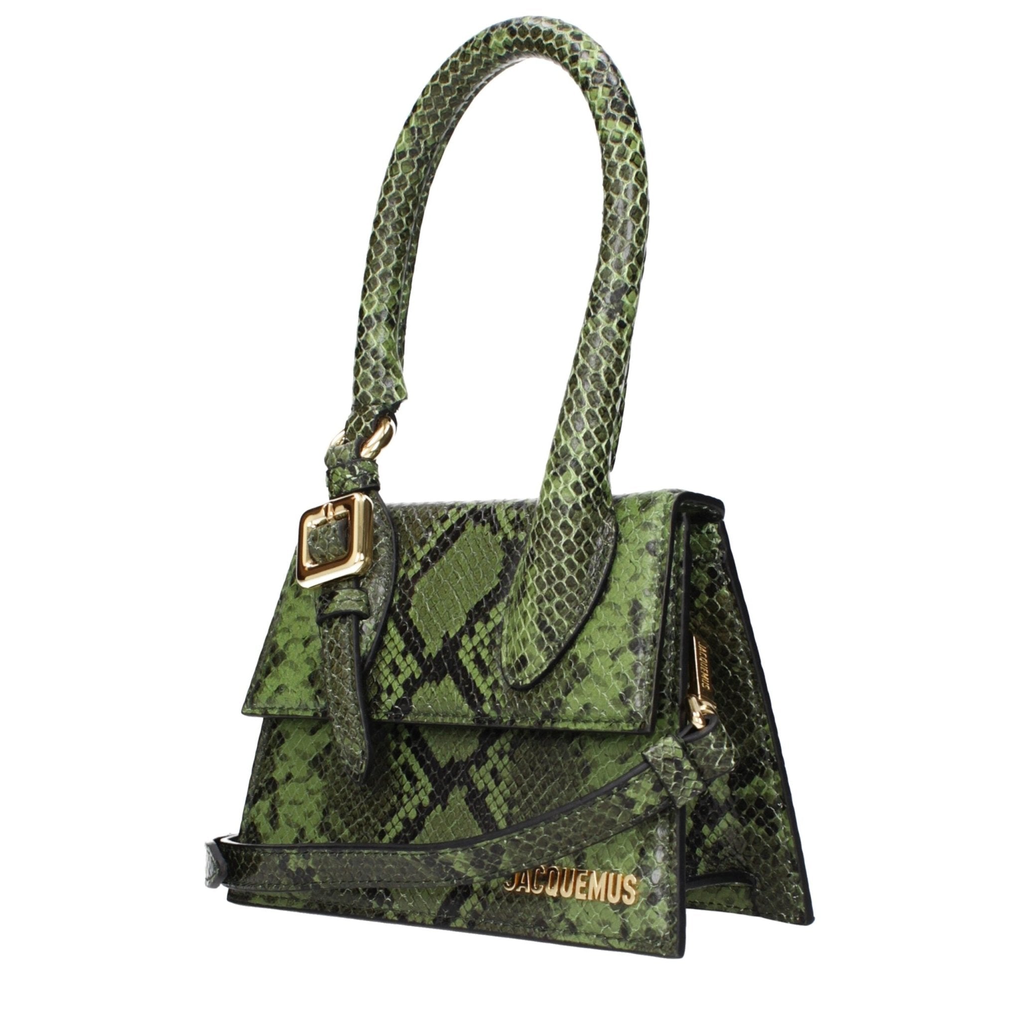 Green Leather Handbag - TIZZIL