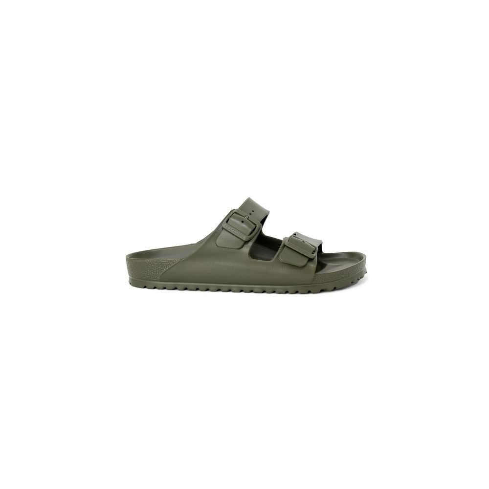 Green Plastic Flat Sandals - TIZZIL