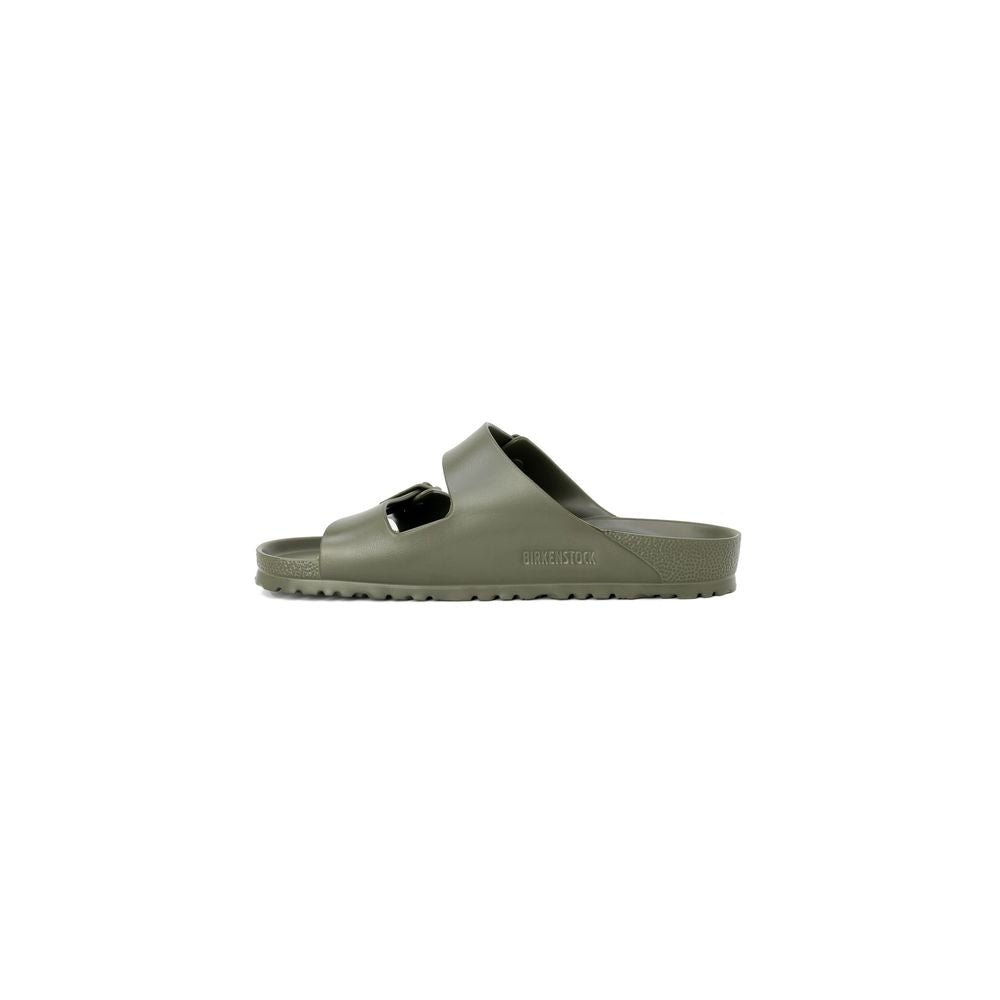 Green Plastic Flat Sandals - TIZZIL