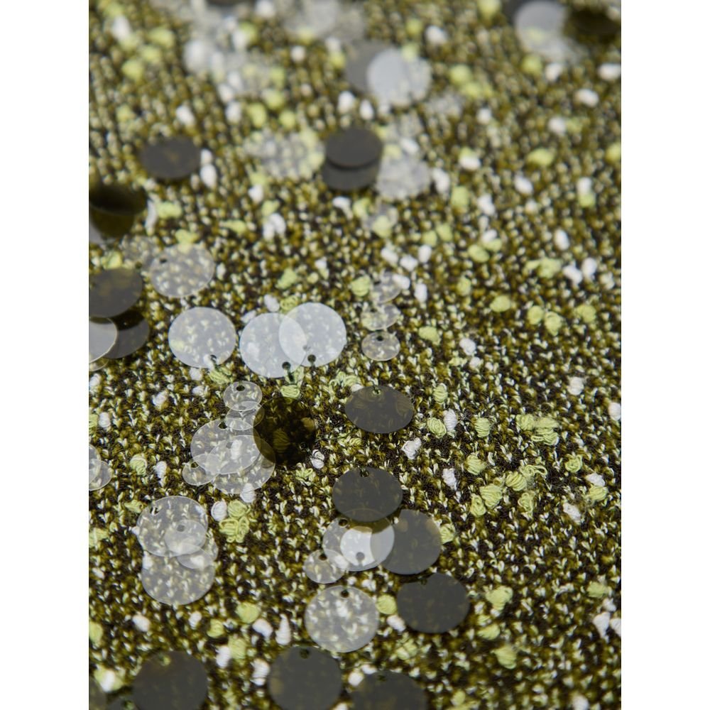 Green Viscose Mini Skirt - TIZZIL