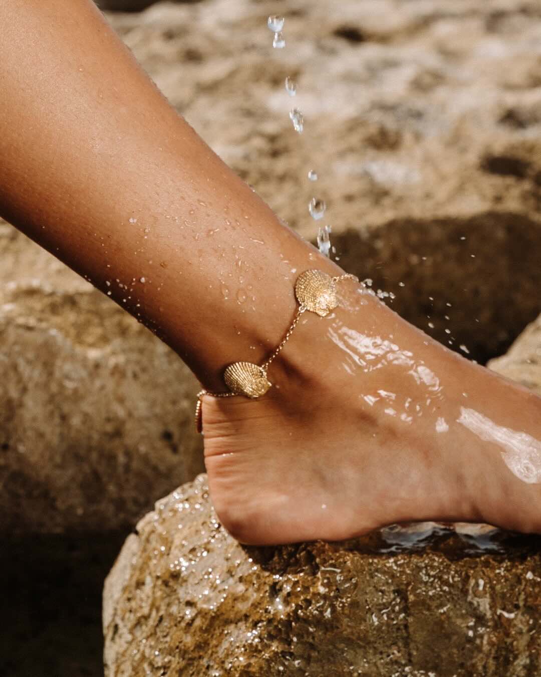 Kerang Anklet - Gold - TIZZIL