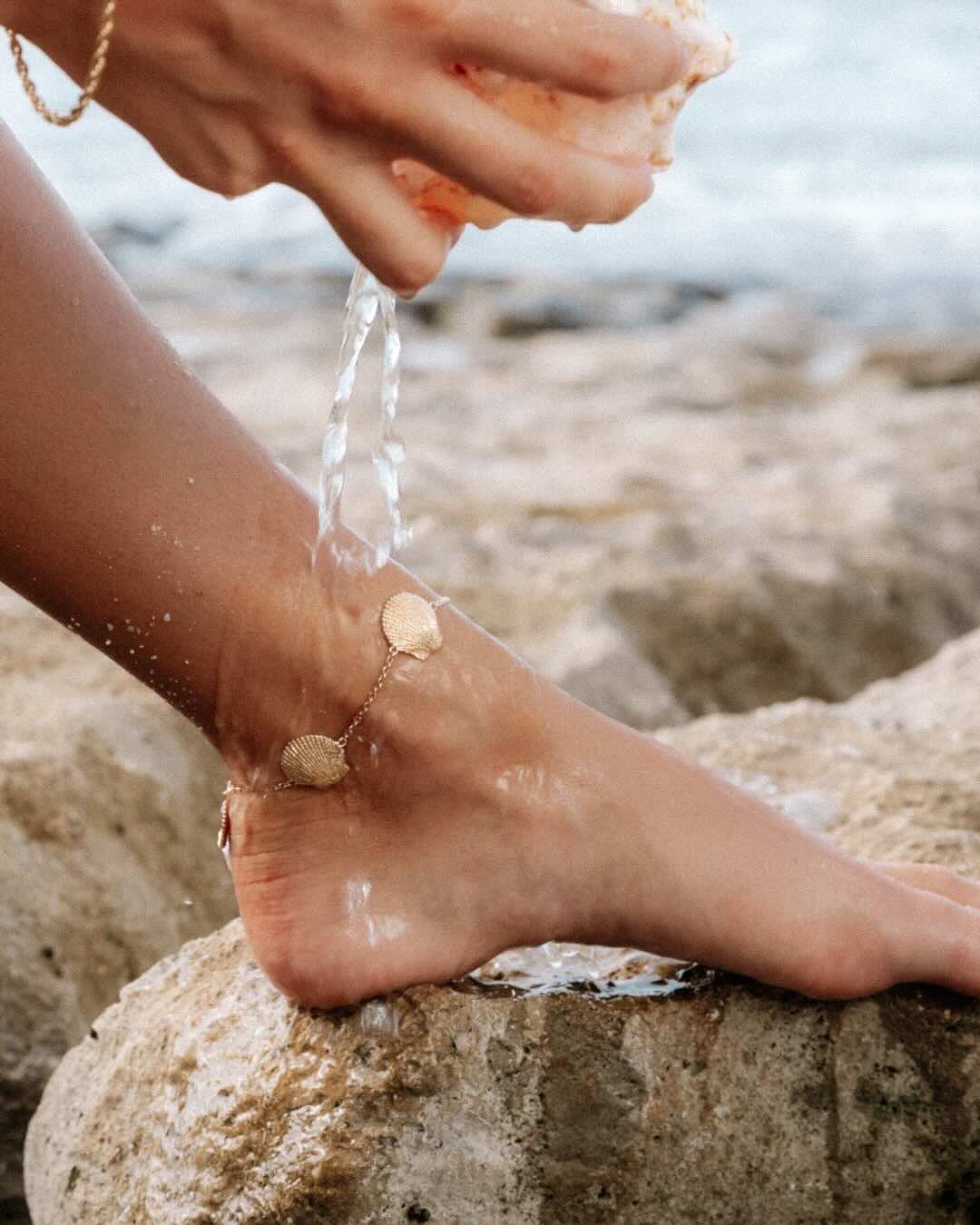Kerang Anklet - Silver - TIZZIL