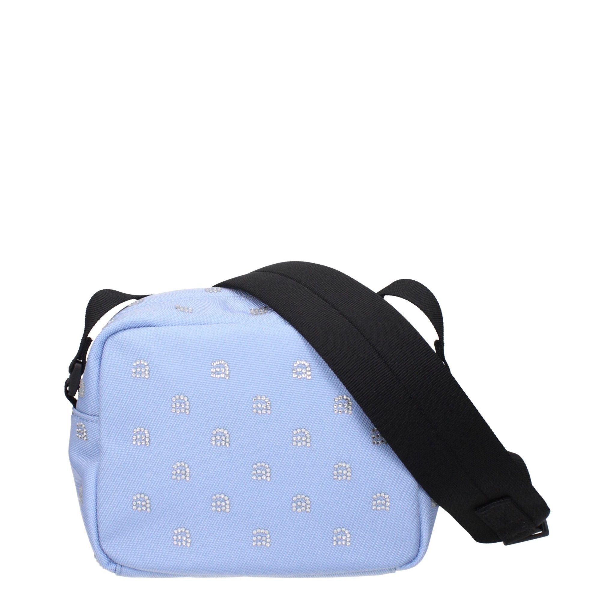Light Blue Fabric Crossbody Bag - TIZZIL
