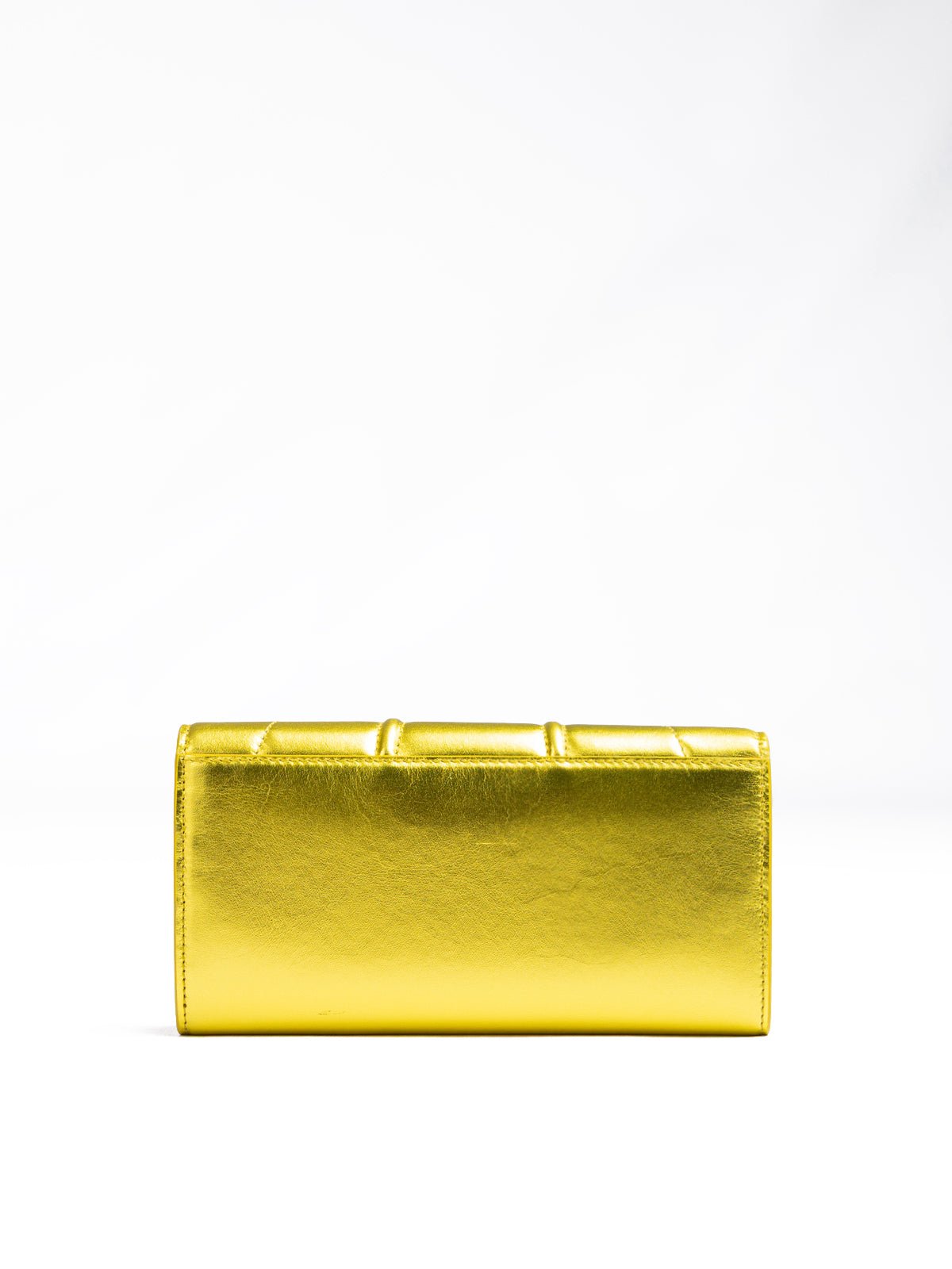 Metal Yellow GT patent leather purse - TIZZIL
