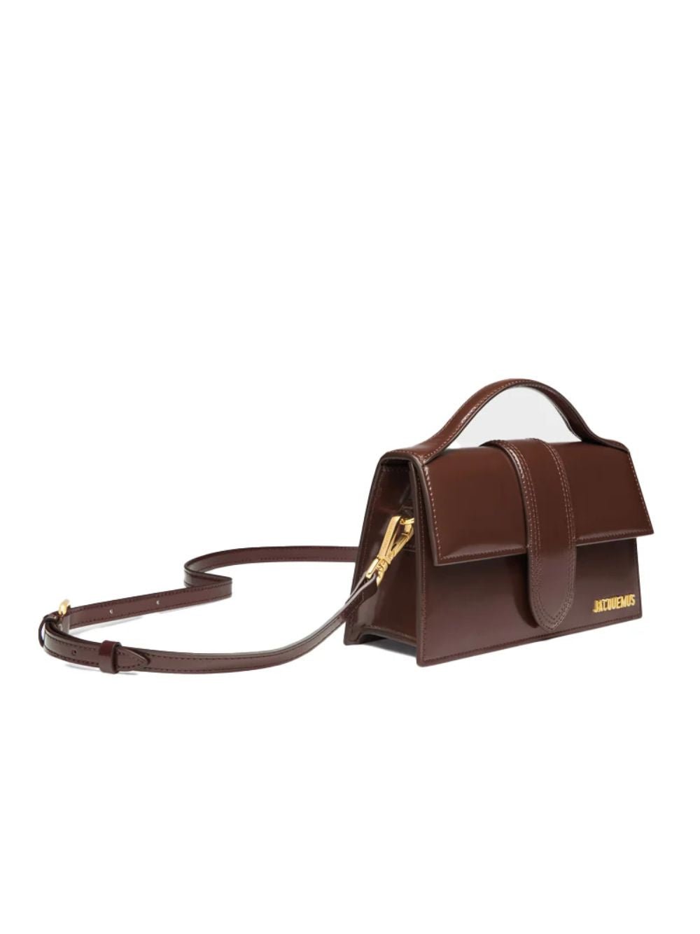 Midnight brown Leather Le Grand Bambino Handbag - TIZZIL