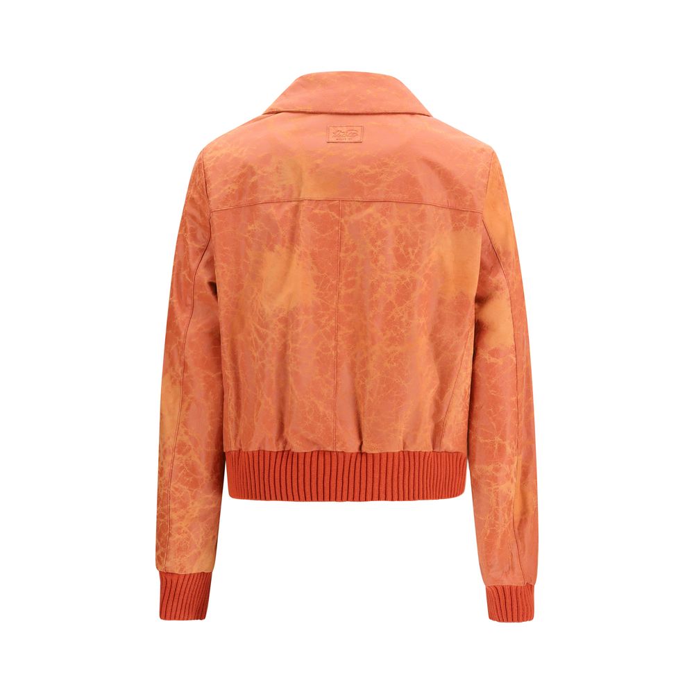 Multicolor Calf Leather Bos Taurus Bomber - TIZZIL