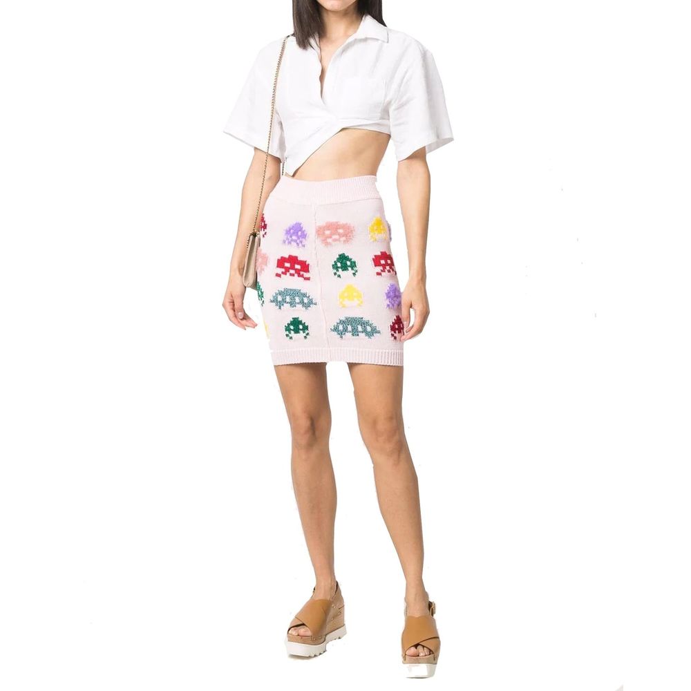 Multicolor Cotton Mini Skirt - TIZZIL