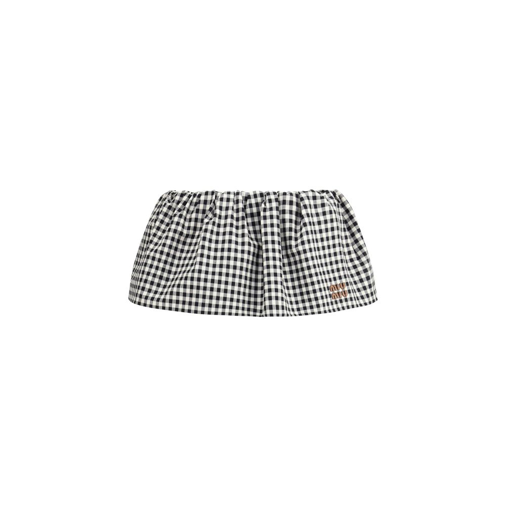 Multicolor Cotton Mini Skirt - TIZZIL