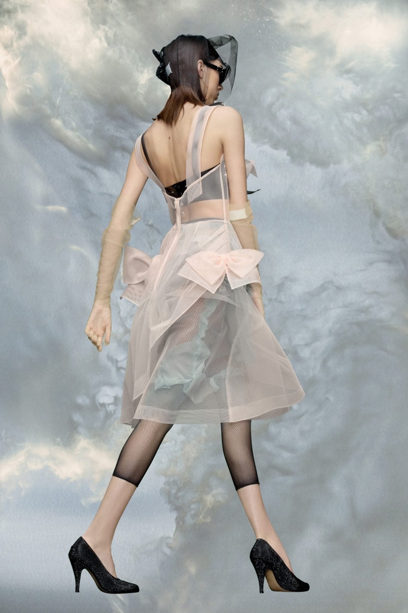 Multicolor Fibres Midi Dress - TIZZIL