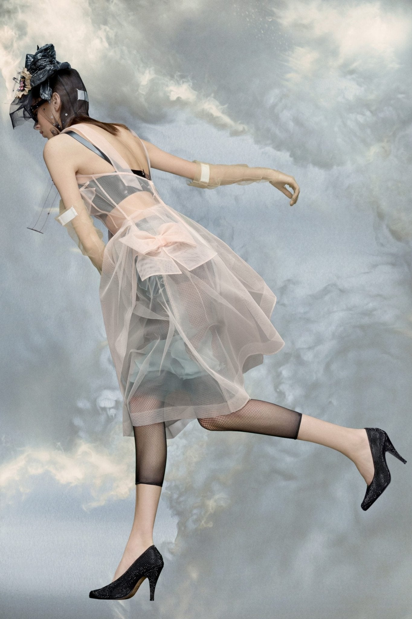 Multicolor Fibres Midi Dress - TIZZIL