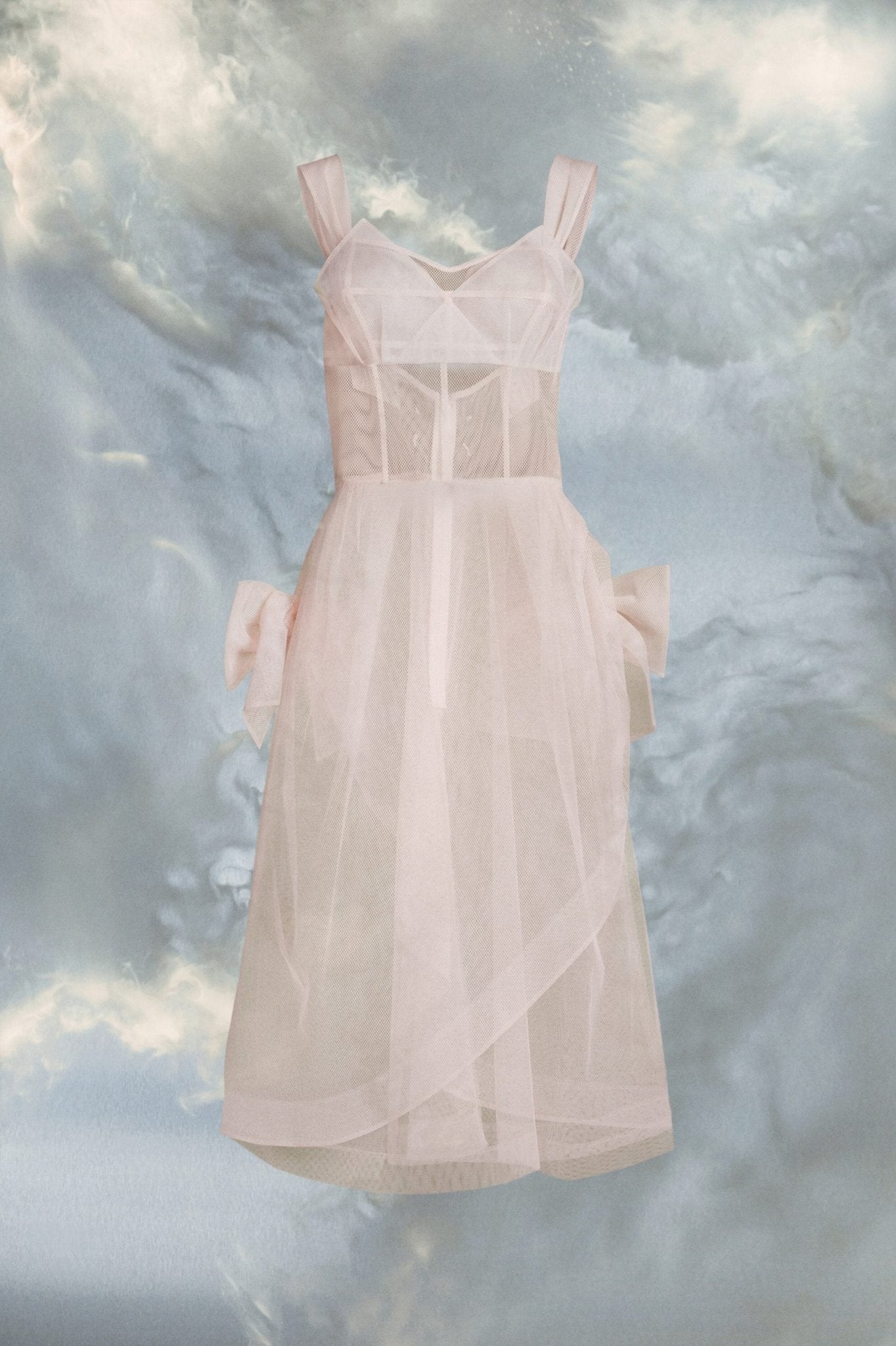 Multicolor Fibres Midi Dress - TIZZIL