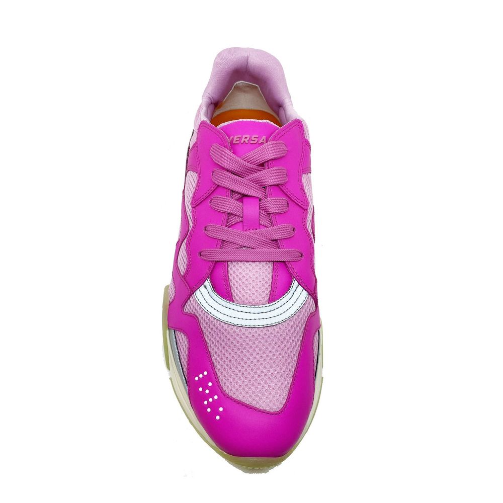 Multicolor Leather Chunky Sneakers - TIZZIL