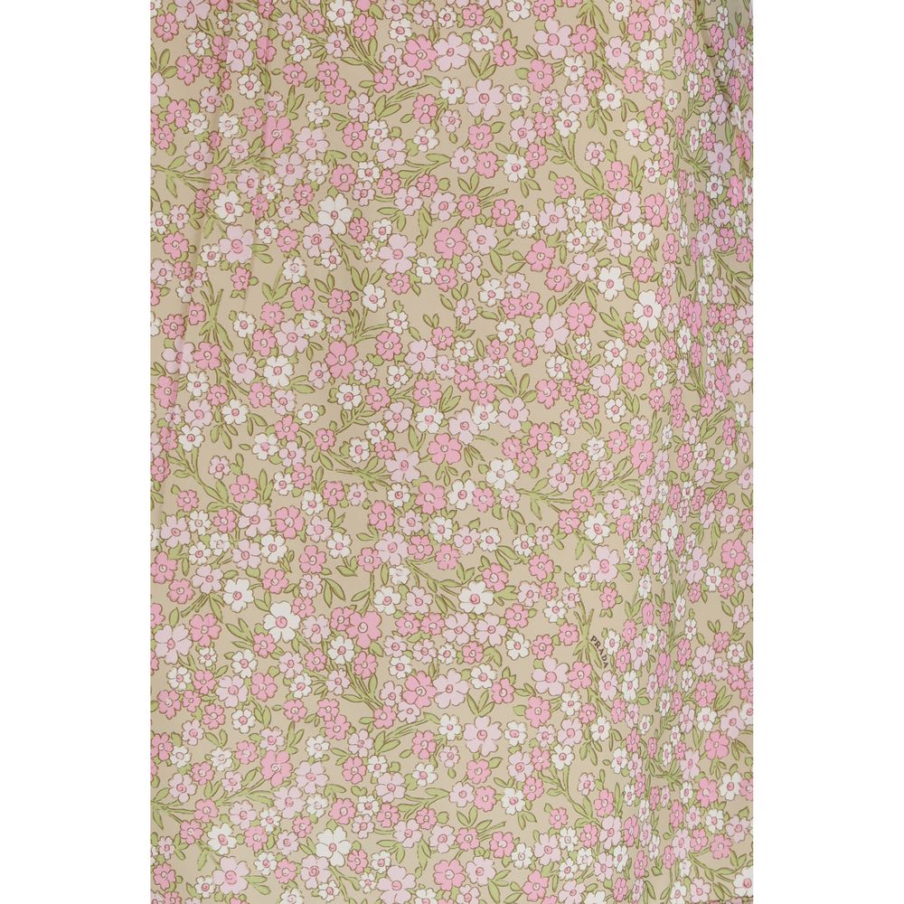 Multicolor Nylon Midi Skirt - TIZZIL