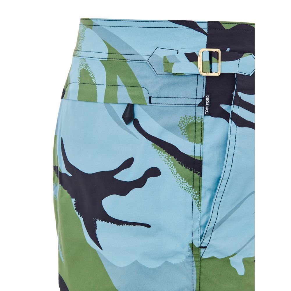 Multicolor Polyamide Swim Shorts - TIZZIL