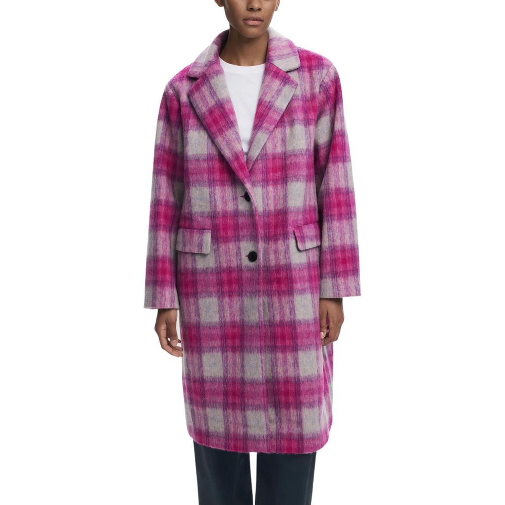 Multicolor Polyester Coat - TIZZIL