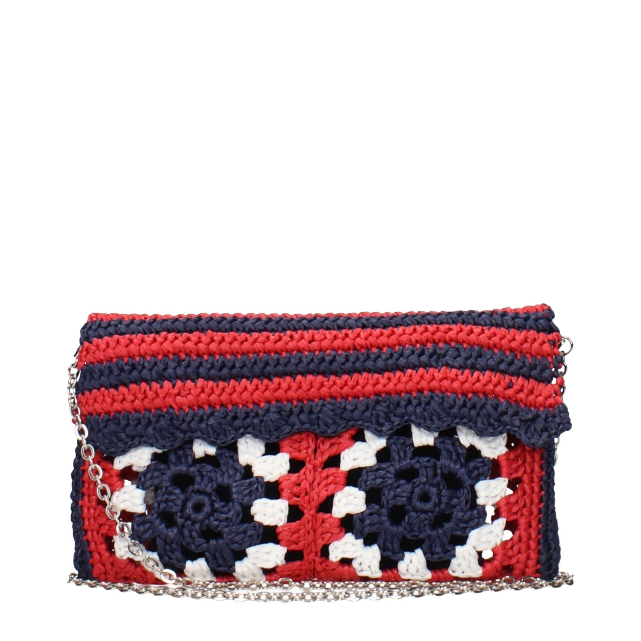 Multicolor Raffia Clutch Bag - TIZZIL