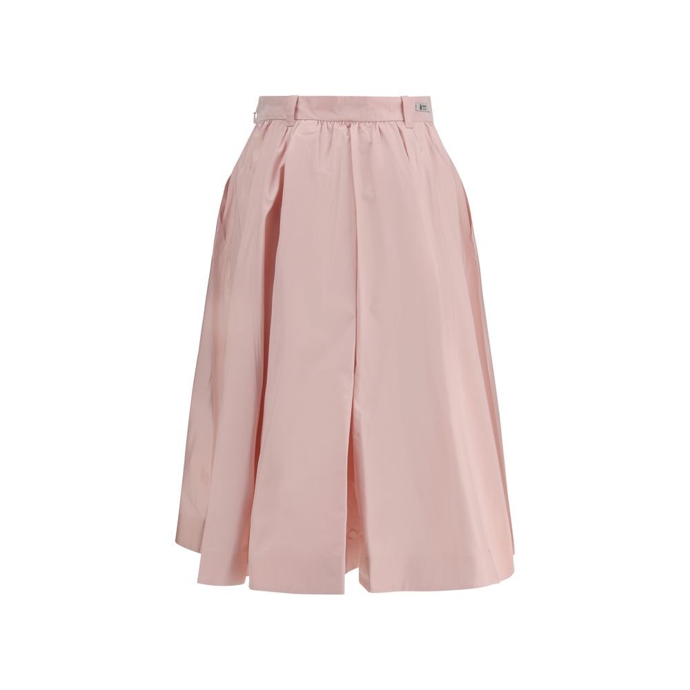 Multicolor Silk Long Skirt - TIZZIL