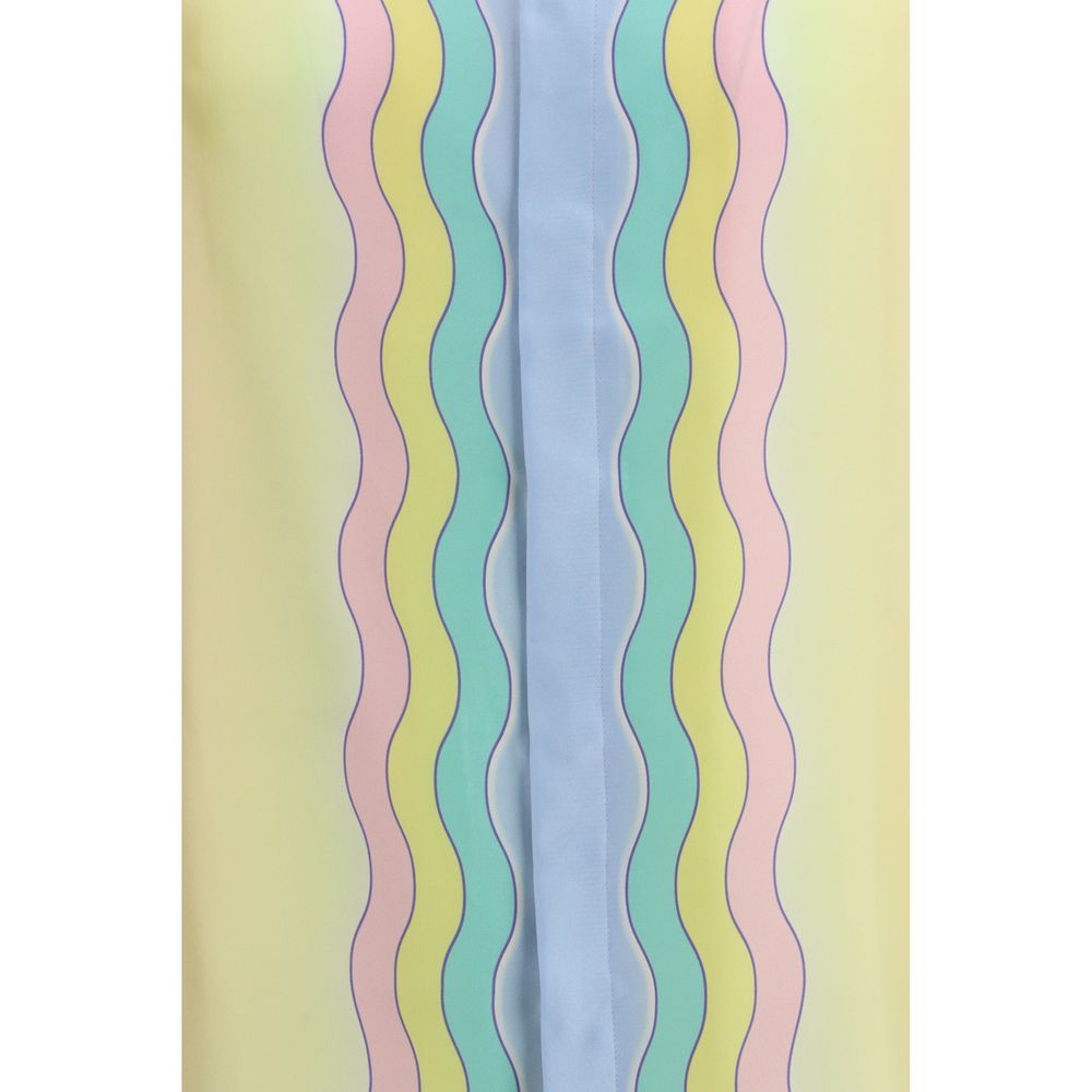 Multicolor Silk Pattern Shirt - TIZZIL