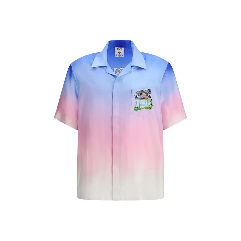 Multicolor Silk Pattern Shirt - TIZZIL